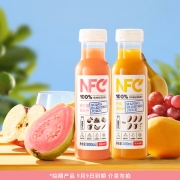 临期品：农夫山泉 NFC番石榴/芒果汁 300ml*10瓶