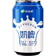 京东极速版：新疆西域春特产奶啤300ml网红无醇白桃多口味冰爽饮料酸牛奶 奶啤8罐【组合装】