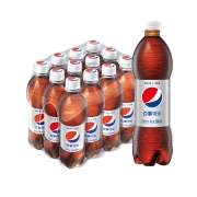 百事可乐 Pepsi 轻怡 无糖零卡汽水 碳酸饮料  整箱装  500ml*12瓶 *4件