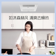 奥普凉霸 厨房遥控冷霸集成吊顶吹风扇 吸顶嵌入式卫生间冷风机吊扇奥普浴霸W14 W14【遥控款凉霸】—外接照明+恒定出风