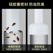 裕津（HSPA）洗手盆下水管防臭套装带溢水口洗脸盆台盆厨卫配件侧排省空间防臭下水器洗手池排水管HS-7203