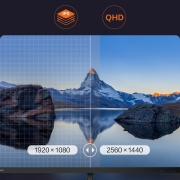 联想Lecoo 23.8英寸 2K/QHD超清 IPS 微边框 HDMI DP接口 低蓝光不闪屏 可壁挂 电脑办公液晶显示器 B2412Q