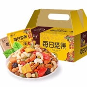 PLUS会员：李绅 每日坚果 混合坚果*2件 8种搭配30包/箱 15g/包（礼盒装）