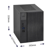 华擎(ASRock)DESKMEET X300/BOX 准系统主机 支持CPU 5600G/5700G/（AMD A300/AM4 Socket）