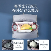 婧麒（JOYNCLEON）妈咪包妈妈背奶包双肩包多功能大容量外出时尚妈妈母婴包宝妈婴儿背包 梦幻塔【大号】【科学设计多功能时尚妈咪包】