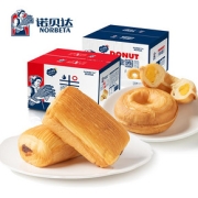 【第二件9.9元】诺贝达营养早餐零食面包