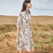 限尺码：DUIBAI 对白 敦煌系列  女士连衣裙 ADQ117X