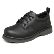 Skechers斯凯奇男女青少年大童休闲英伦风牛津绑带鞋405643L 黑色 36
