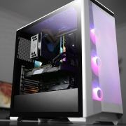 追风者(PHANTEKS) P400A 白色416升级版 ARGB神光同步ATX台式电脑机箱(强化散热/支持360水冷/配3xARGB风扇)