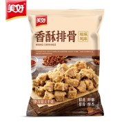 美好 香酥排骨 椒麻味 1kg 1袋 火锅配菜 猪排骨 酥火锅 酥炸猪排骨块 油炸小吃半成品 休闲零食小吃