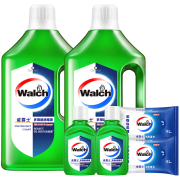 PLUS会员：Walch 威露士 多用途消毒液套装 1L*2瓶+60ml*2瓶+10片*2包 青柠