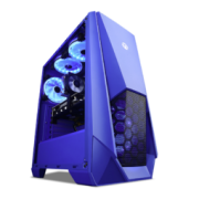NINGMEI 宁美 战蓝 十代酷睿版 游戏台式机 蓝色（酷睿i5-10400F、GTX 1650、16GB、500GB SSD、风冷）