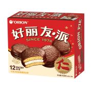 Orion 好丽友 巧克力味派12枚 408g/盒*4件