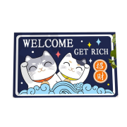京东极速版:阿芙豆家纺 定制入户门地垫  灰底皇冠 40*60CM