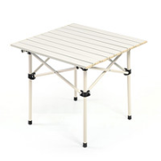 walkto 沃途 铝合金蛋卷折叠方桌 55*55*50CM