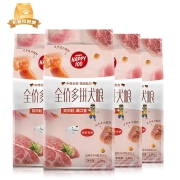 顽皮happy100狗粮 双肉粒多拼狗粮10kg 风干鸡肉+风干牛肉 金毛泰迪柯基拉布拉多