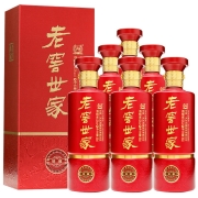 泸州老窖 老窖世家 锦藏 浓香型白酒 52度500ml 6瓶整箱装(内含礼品袋)