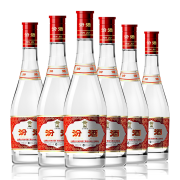 PLUS会员：汾酒 杏花村酒 42度 红盖玻汾 475ml*6瓶 清香型自饮白酒