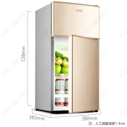 PLUS会员：AUX 奥克斯 BCD-35K 直冷双门冰箱118L