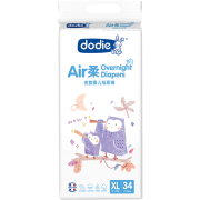 dodie 杜迪 Air柔系列 婴儿夜用纸尿裤 XL34片×3件198元包邮（买三送一，双重优惠）