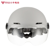 小牛电动   NIULIFE电动车头盔 骑行配件 夏季防晒透气头盔  通用防护安全半盔 绅士灰