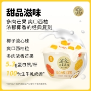 北海牧场 宝石碗杨枝甘露味140g/杯*4 零蔗糖酸奶 风味发酵乳 低温酸奶酸牛奶