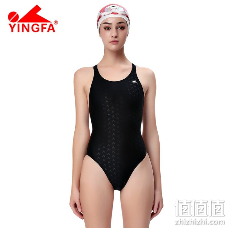 英发（YINGFA）泳衣女 FINA认证国际泳联比赛竞速鱼鳞纹鲨鱼皮泳装 防水速干面料游泳衣 921-1 XXL