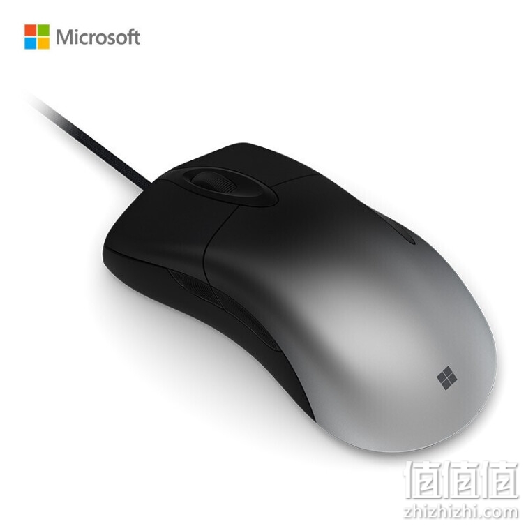 微软 Pro IntelliMouse 暗砂 Pro IE有线鼠标 电竞光学引擎 16000DPI 自定义按键 RGB尾灯 NGX-00019