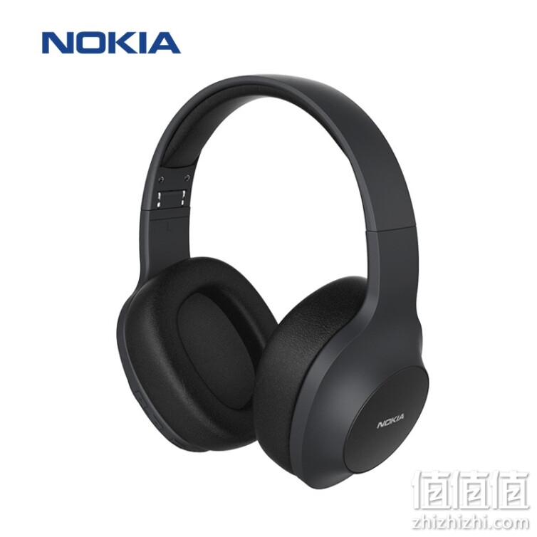 NOKIA 诺基亚 E1200 无线蓝牙耳机头戴式重低音音乐运动游戏降噪耳麦适用于苹果华为手机超长续航低调黑