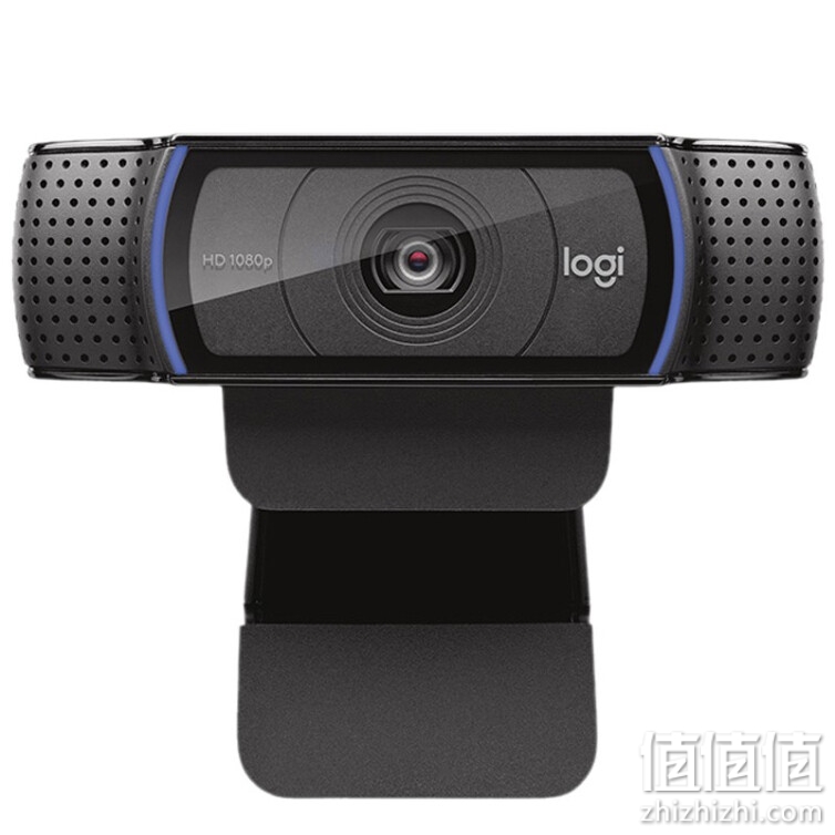罗技（Logitech） C920 PRO 高清美颜摄像头 网红直播摄像头 视频会议 电脑摄像头网课 【摄像头+WPS教程卡套餐】黑色