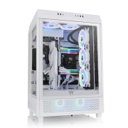 Tt（Thermaltake）The Tower 500 白色 国际版 机箱水冷电脑主机（三面钢化玻璃/高阶硬件支持/全景视觉）