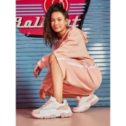 Skechers斯凯奇官方  活力撞色拼接户外休闲鞋复古老爹鞋女 74236/GYBK 灰色/黑色 36