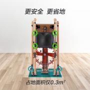 泊泺 boro划船机【大阻力U型16叶聚能桨 降噪黑科技】折叠水阻家用有氧健身器材智能双轨实木划船器 进口FAS白蜡木折叠款Z01【U型16叶聚能桨】