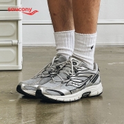 Saucony索康尼 2K PRM电子表 男女同款休闲复古跑鞋潮情侣鞋S79019 灰银-1 42.5