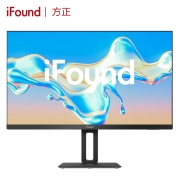 iFound 方正27英寸 商务办公显示器  超清IPS 升降支架 广视角 滤蓝光 微边框 HDMI/DP接口 2K显示屏 27EQ4H3