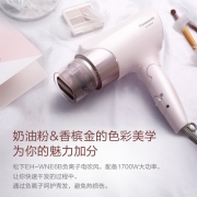 松下（Panasonic）电吹风机 家用 负离子多效呵护 50°恒温护发 EH-WNE6B
