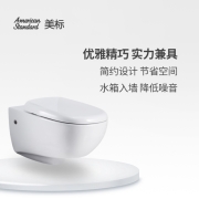 美标 壁挂式马桶挂墙坐便器隐藏式水箱嵌入式墙排直冲墙马桶座便器新阿卡西亚艾迪珂2266挂厕 2266挂厕+隐藏式水箱