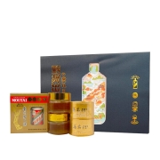 茅台  黔货出山之贵礼（酒+茶叶+蜂蜜）酱香型白酒  53度 50ml*2瓶 礼盒装  1号会员店
