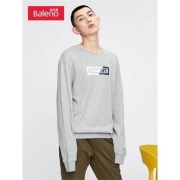 PLUS会员：Baleno 班尼路 男士圆领卫衣 88031246