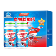 Plus会员：汤臣倍健 牛初乳加钙咀嚼片 120粒 礼盒装