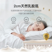 金可儿床垫 1.8米护脊席梦思乳胶床垫子双人偏硬可定制 护脊之芯 白色 180*200*22cm