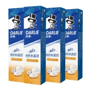 DARLIE好来(原黑人)牙膏超白密泡小苏打140g*4支亮白牙齿去牙渍