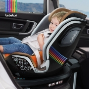 BeBeBus 安全座椅汽车用0-6岁婴儿宝宝车载儿童座椅isofix360度旋转天文家 装甲金
