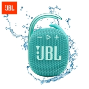 JBL CLIP4 无线音乐盒四代 蓝牙便携音箱+低音炮 户外音箱 迷你音响 IP67防尘防水 超长续航 一体卡扣 薄荷青399元
