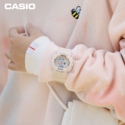 卡西欧（CASIO）手表  BABY-G系列 淡雅裸粉色系 防水LED照明运动女士手表 BA-110CP-4A