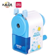 凑单品：deli 得力 0641 手摇削笔刀 蓝色