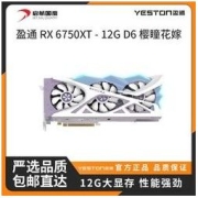 yeston 盈通 RX6750XT 12G D6 台式机电脑游戏独立显卡六道兵甲 樱瞳花嫁