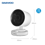 大宇（DAEWOO） 推韩国暖风机家用取暖器浴室电暖气电暖器取暖暖气速热冷暖两用烤火炉节能 20年速热暖风机K5（1500W）