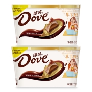 88VIP：Dove 德芙 丝滑牛奶巧克力独立分享装 252g*2碗装+凑单