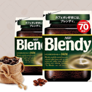 AGF Blendy系列 速溶冻干黑咖啡 加倍140g